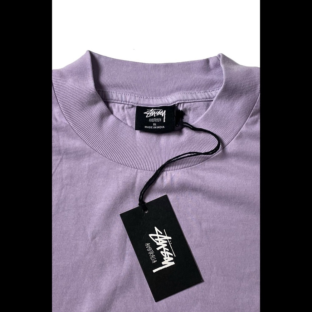 STUSSY - Mock Neck Long Sleeve Tee - Picture 3 of 4